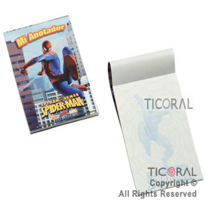 SPIDERMAN ANOTADOR MINI x 10